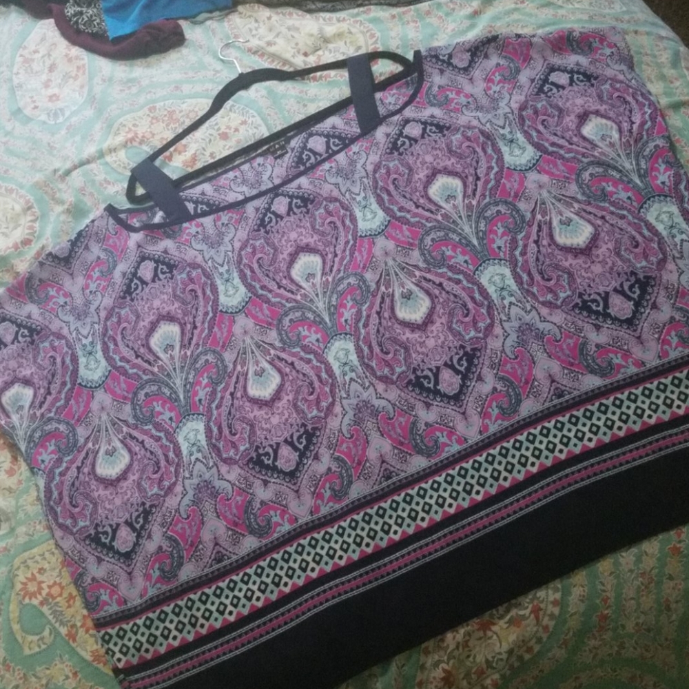 Purple/ Multi Color Blouse